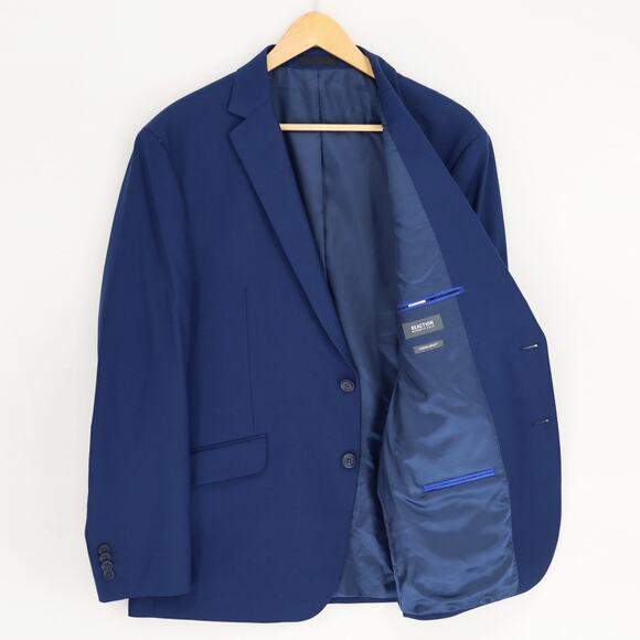 Kenneth Cole Reaction Men's Blue Techni-Cole Slim Formal Suit Blazer Size 46R - Picture 5 of 8